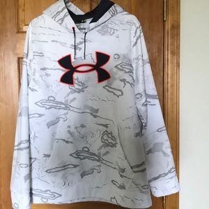 Men’s Black and Grey Camo Under Armour Hoodie